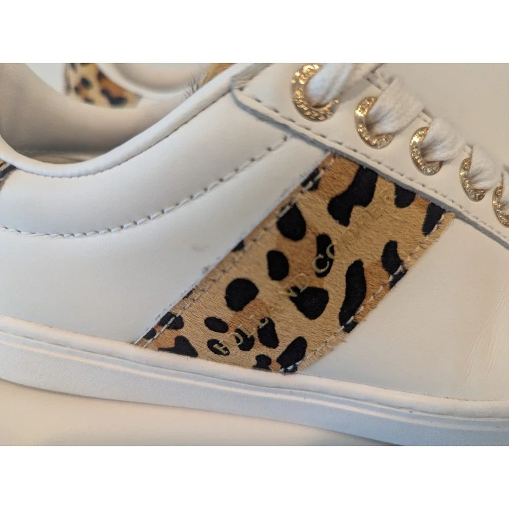 Holland Cooper Knightsbridge Court Trainer Size UK 3 Us 5-5.5 Sneakers Leopard